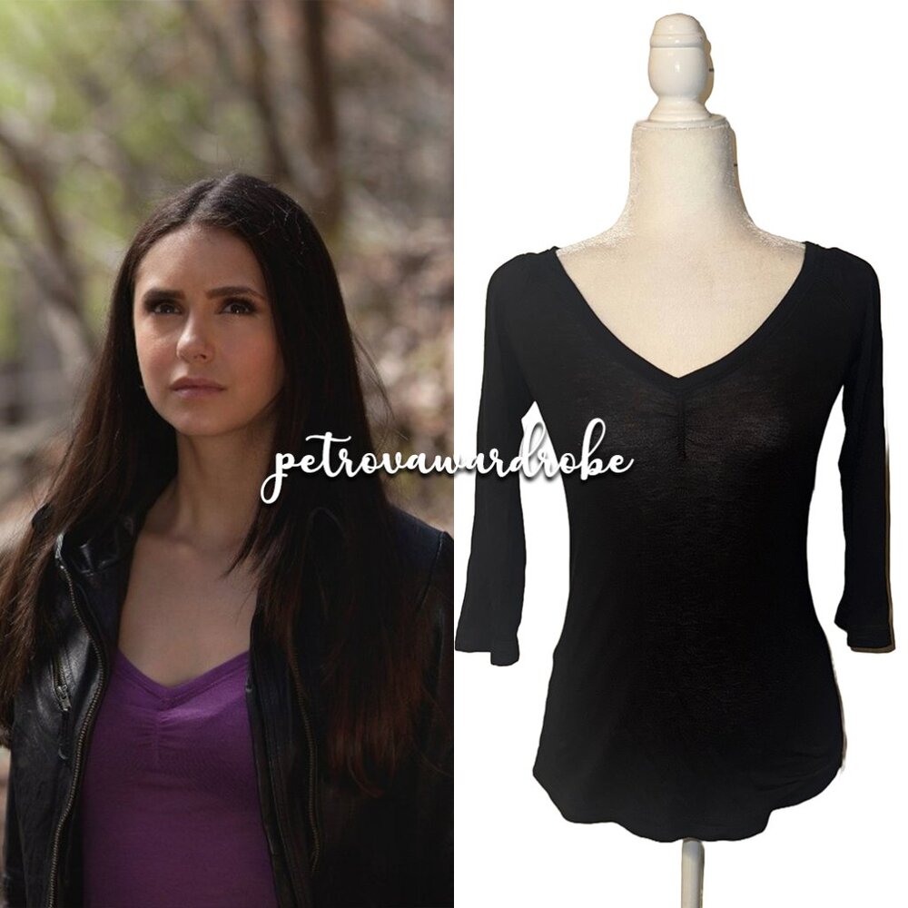 BCBGeneration Ruched Top ASO Elena Gilbert